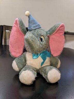 Vtg Walt Disney Productions 60's Dumbo Plush California Stuffed Toys 12"
